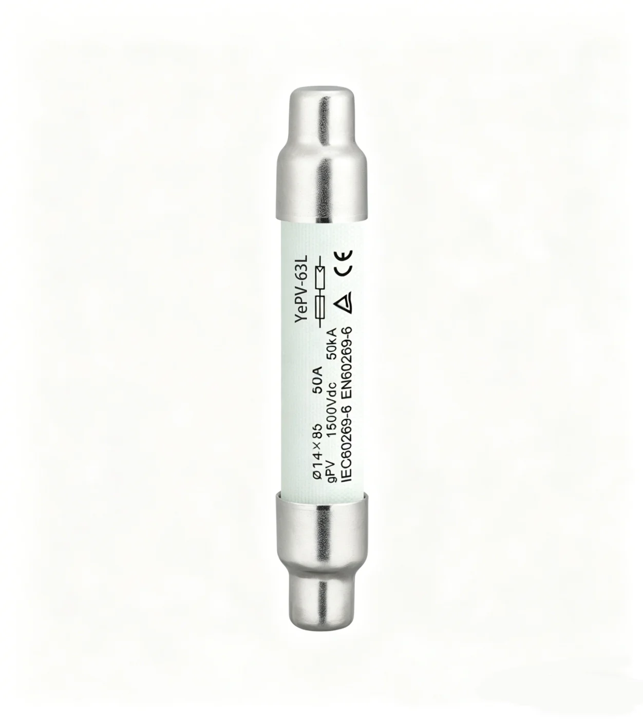 YePV-63L 1500VDC 14×85mm Solar PV Fuse Link