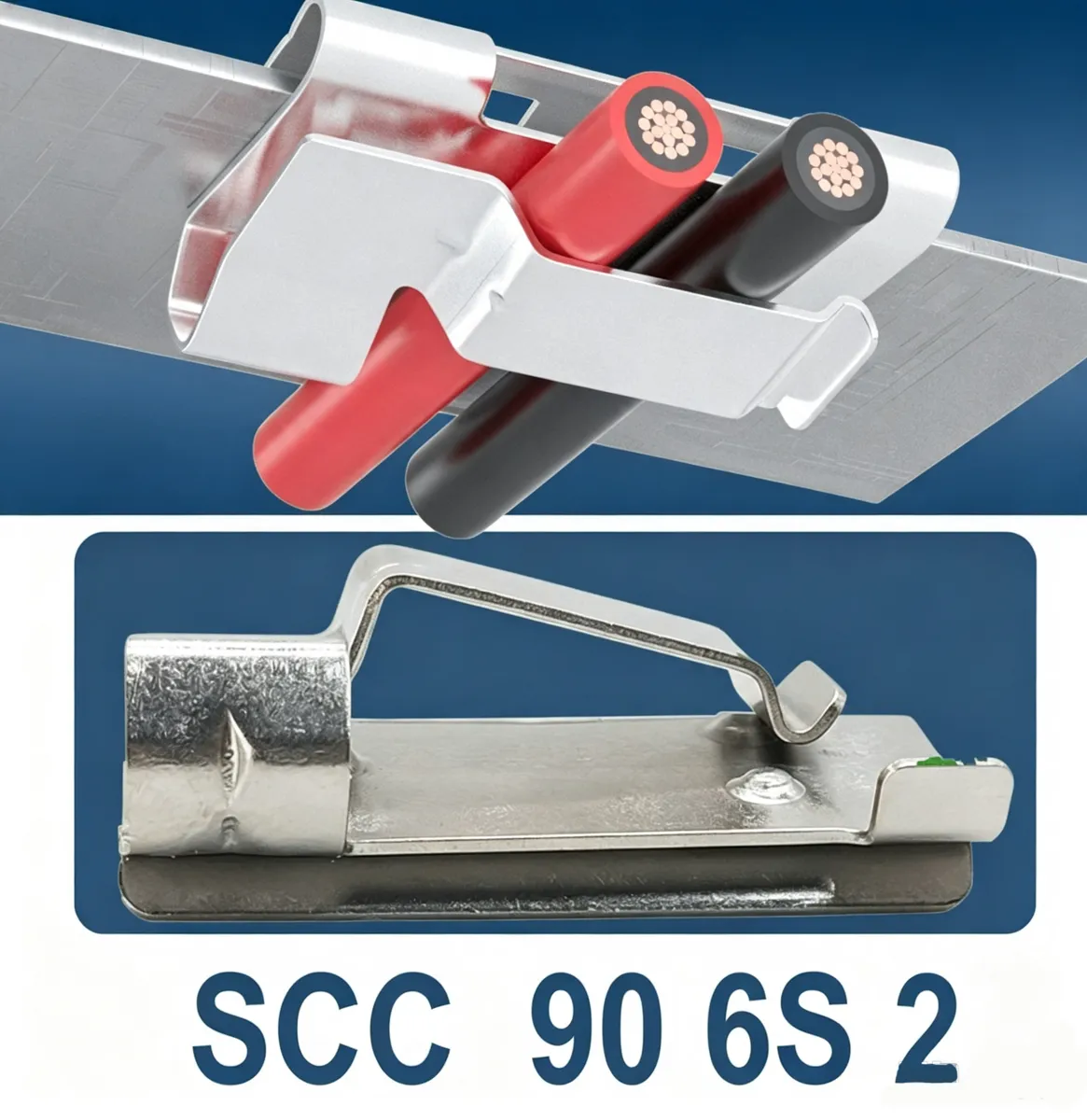 Solar Cable Clips Stainless Steel UV Resistant ODM Solution
